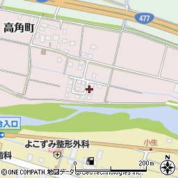 三重県四日市市高角町944-11周辺の地図