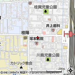 京都府京都市西京区川島有栖川町18周辺の地図