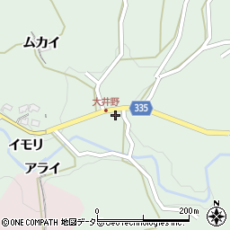 愛知県岡崎市大井野町シモヤシキ25周辺の地図