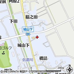 愛知県知多市佐布里脇之田前周辺の地図