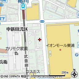 愛知県知多郡東浦町緒川旭9周辺の地図