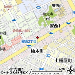 ほっともっと 静岡安西通り店周辺の地図