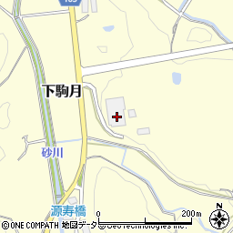 滋賀県蒲生郡日野町下駒月735周辺の地図