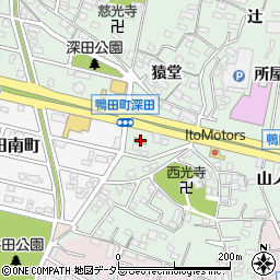 ファミリーマート岡崎鴨田東店周辺の地図