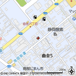 ファミリーマート静岡曲金南店周辺の地図