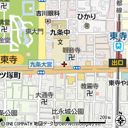 京都府京都市南区西九条川原城町7周辺の地図