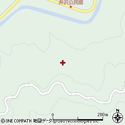 愛知県岡崎市井沢町梶谷戸周辺の地図