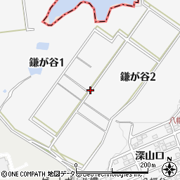 愛知県知多市鎌が谷周辺の地図