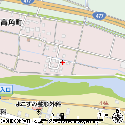 三重県四日市市高角町944-12周辺の地図