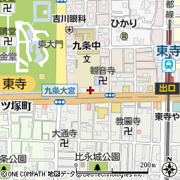 京都府京都市南区西九条川原城町8周辺の地図