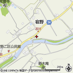 大阪府豊能郡能勢町宿野993-1周辺の地図