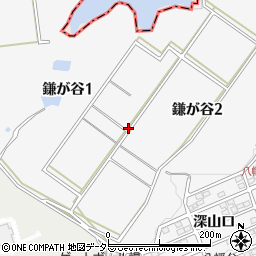 愛知県知多市鎌が谷周辺の地図