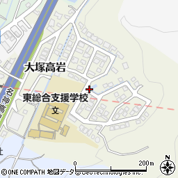 京都府京都市山科区大塚高岩周辺の地図