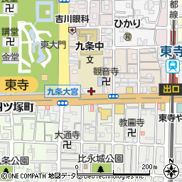京都府京都市南区西九条川原城町9周辺の地図