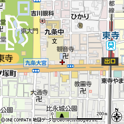 京都府京都市南区西九条川原城町4周辺の地図