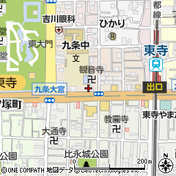 京都府京都市南区西九条川原城町3周辺の地図
