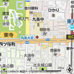 京都府京都市南区西九条川原城町12周辺の地図