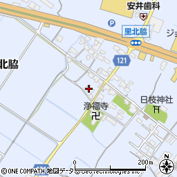 滋賀県甲賀市水口町北脇1329周辺の地図