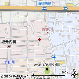 京都府京都市山科区西野大鳥井町23-79周辺の地図