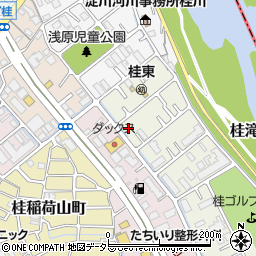 京都府京都市西京区桂北滝川町周辺の地図