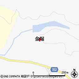 岡山県久米郡美咲町金堀周辺の地図