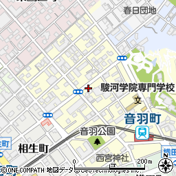 静岡県静岡市葵区音羽町周辺の地図