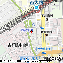 京都府京都市南区吉祥院清水町17周辺の地図