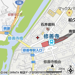 飯田わさび店　工場周辺の地図