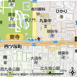 京都銀行九条支店 ＡＴＭ周辺の地図