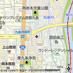 京都府京都市南区東九条河西町26周辺の地図