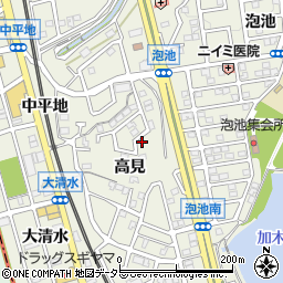 愛知県東海市加木屋町高見50周辺の地図