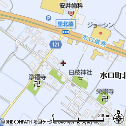滋賀県甲賀市水口町北脇526周辺の地図