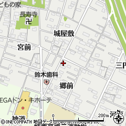 愛知県岡崎市森越町郷前26周辺の地図