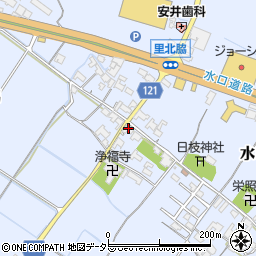 滋賀県甲賀市水口町北脇535周辺の地図