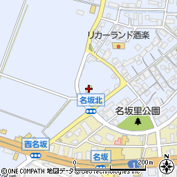ローソン水口西名坂店周辺の地図