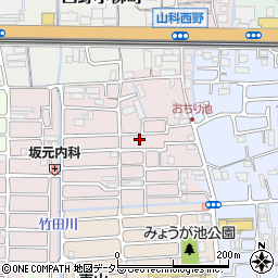 京都府京都市山科区西野大鳥井町11-43周辺の地図