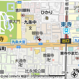 京都府京都市南区西九条川原城町24周辺の地図