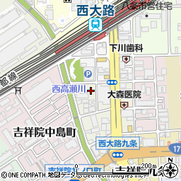 京都府京都市南区吉祥院清水町21周辺の地図