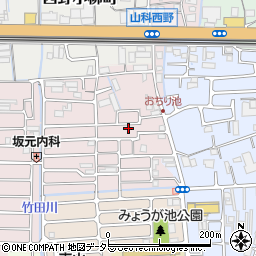 京都府京都市山科区西野大鳥井町11-32周辺の地図