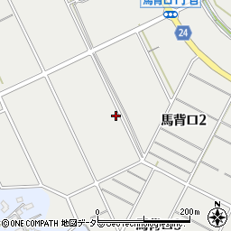 愛知県知多市馬背口周辺の地図