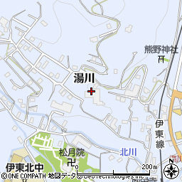 静岡県伊東市湯川周辺の地図