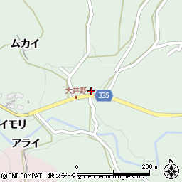 愛知県岡崎市大井野町シモヤシキ1周辺の地図