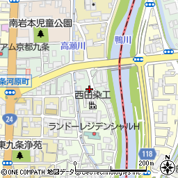 京都府京都市南区東九条河西町34周辺の地図