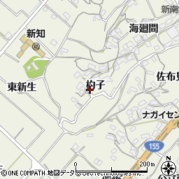 愛知県知多市新知杓子周辺の地図