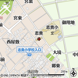 愛知県安城市尾崎町北裏周辺の地図