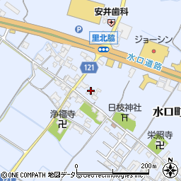 滋賀県甲賀市水口町北脇528周辺の地図