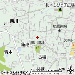 愛知県知多郡東浦町緒川屋敷参区168周辺の地図