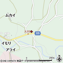 愛知県岡崎市大井野町シモヤシキ3周辺の地図