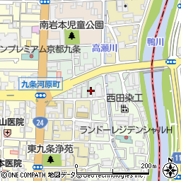 京都府京都市南区東九条河西町29周辺の地図