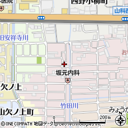 京都府京都市山科区西野大鳥井町89周辺の地図